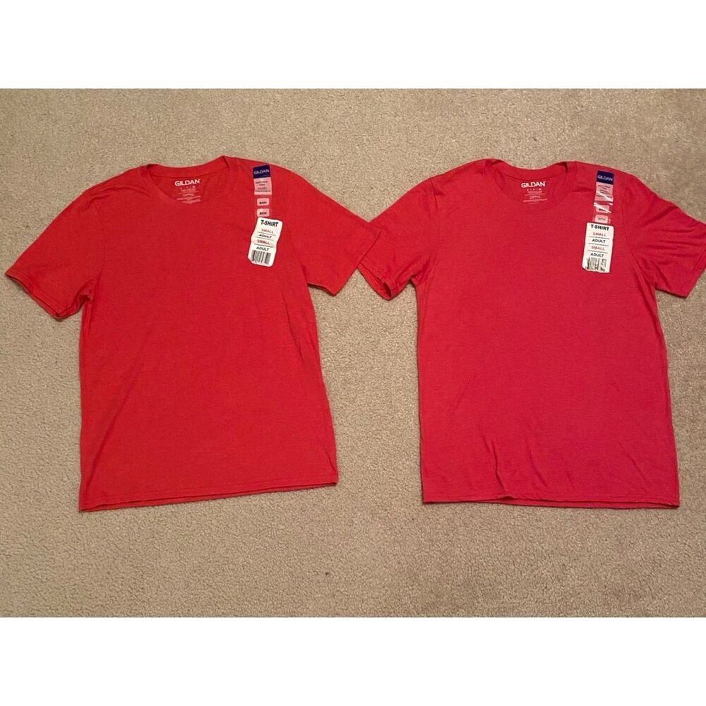 2 NWT Gildan Red T-shirt